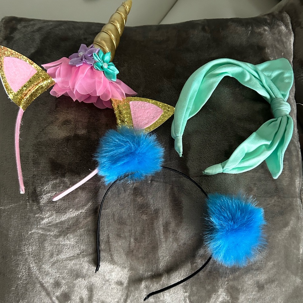 Pre-owned Set of 3 Headbands